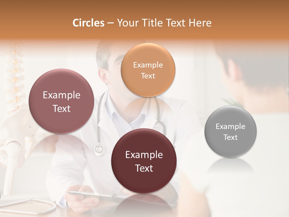 Stethoscope Young Men Lab PowerPoint Template