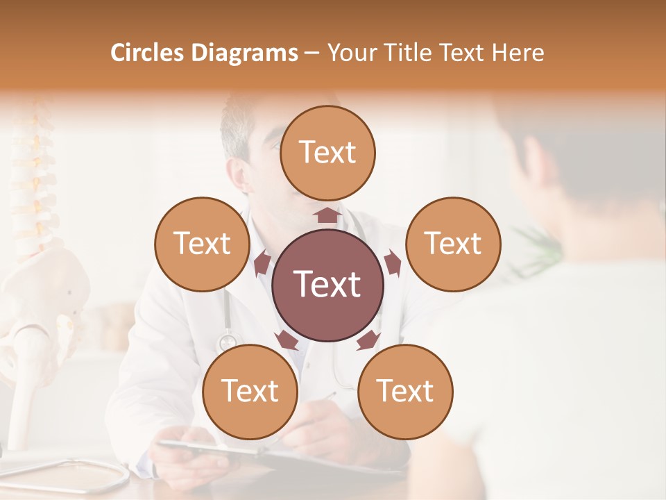 Stethoscope Young Men Lab PowerPoint Template
