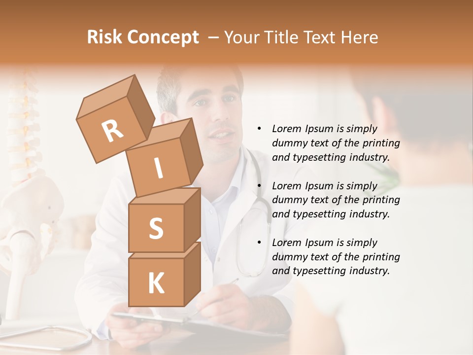 Stethoscope Young Men Lab PowerPoint Template