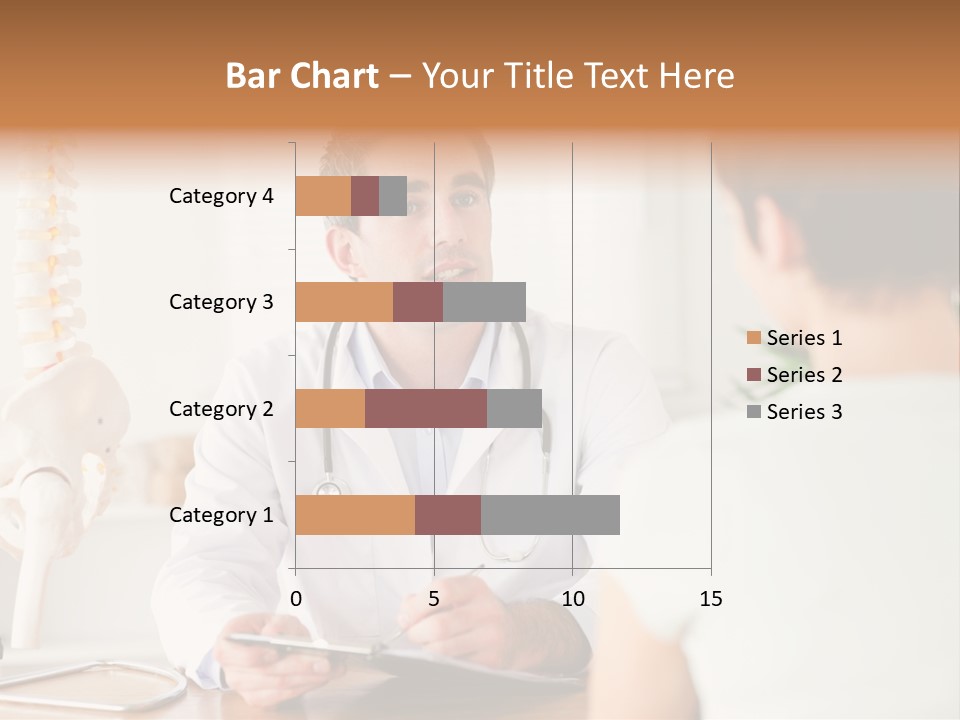 Stethoscope Young Men Lab PowerPoint Template