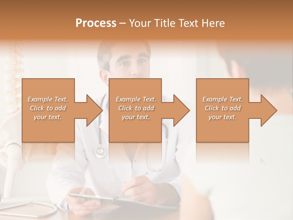 Stethoscope Young Men Lab PowerPoint Template
