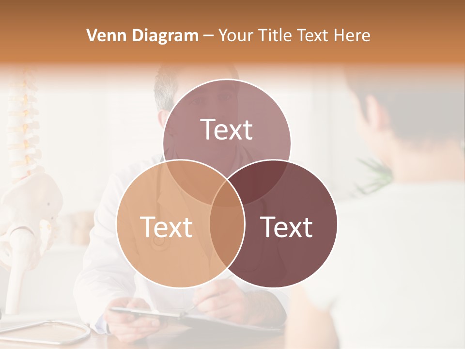 Stethoscope Young Men Lab PowerPoint Template