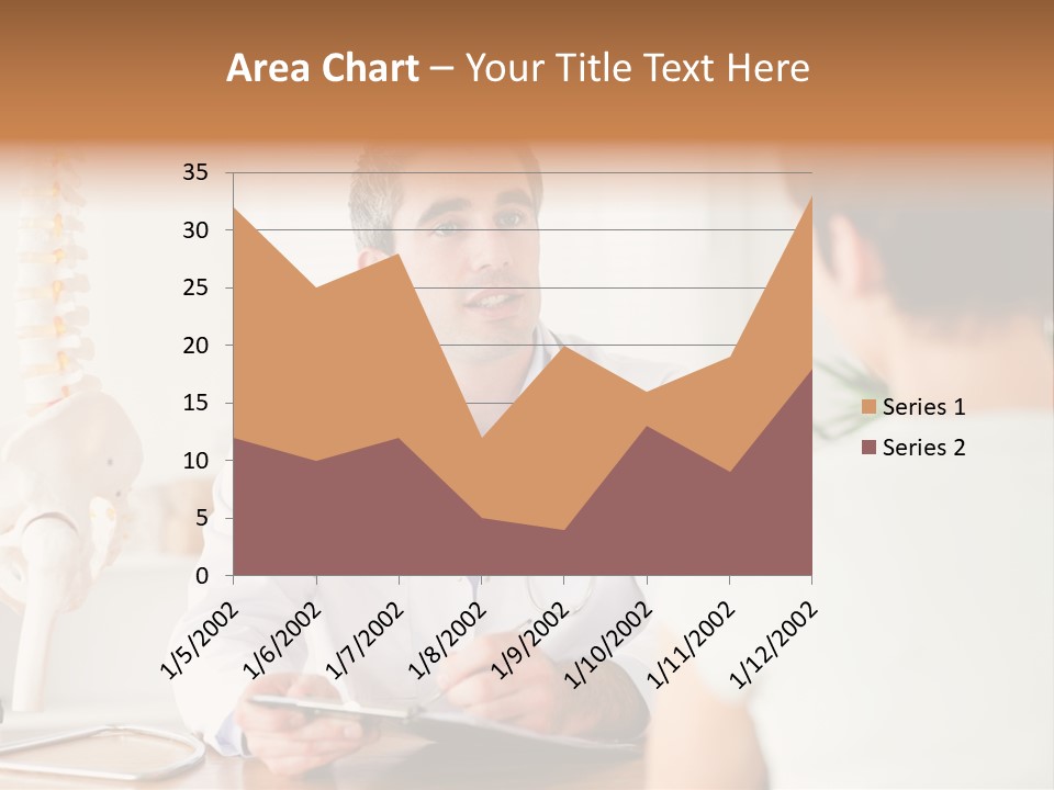 Stethoscope Young Men Lab PowerPoint Template
