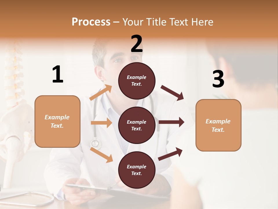 Stethoscope Young Men Lab PowerPoint Template