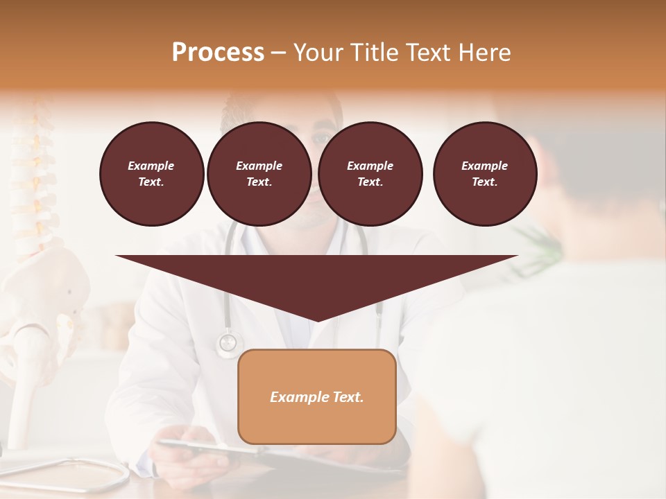 Stethoscope Young Men Lab PowerPoint Template