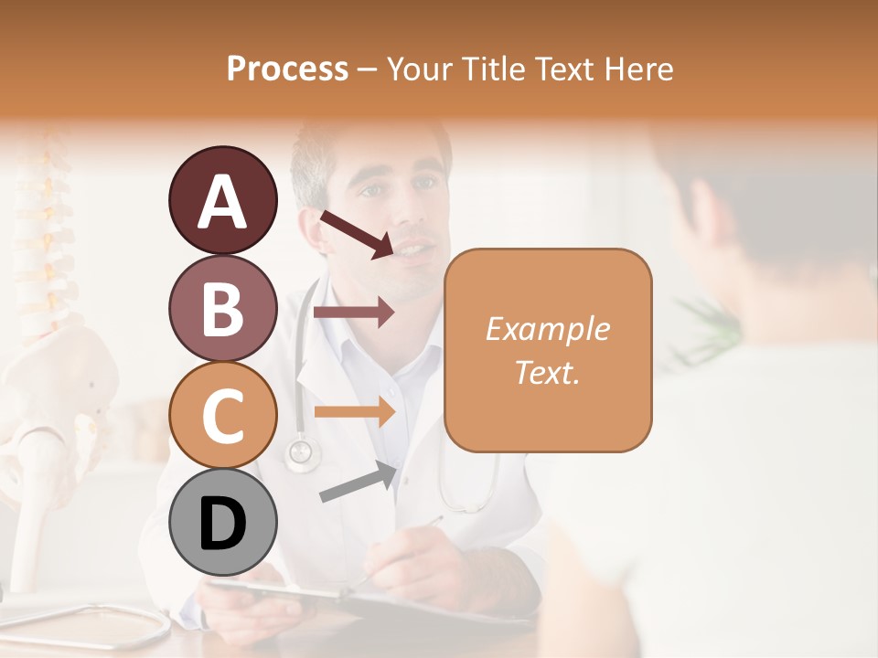 Stethoscope Young Men Lab PowerPoint Template