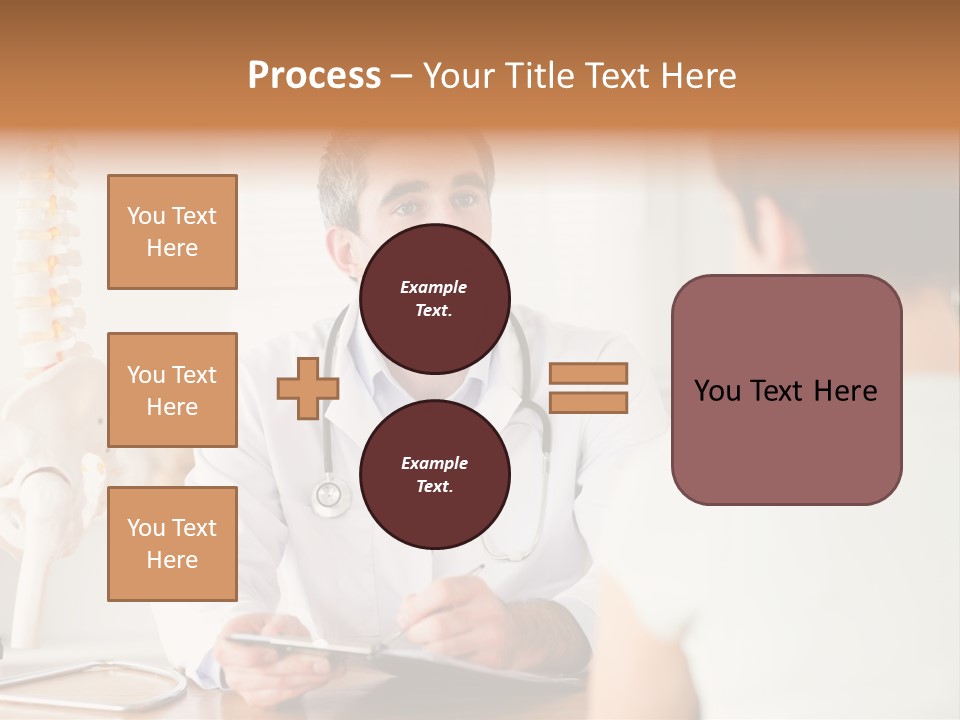 Stethoscope Young Men Lab PowerPoint Template
