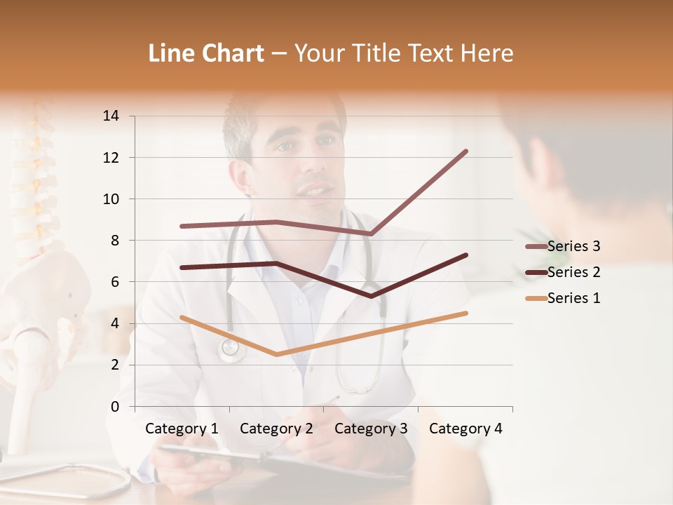 Stethoscope Young Men Lab PowerPoint Template