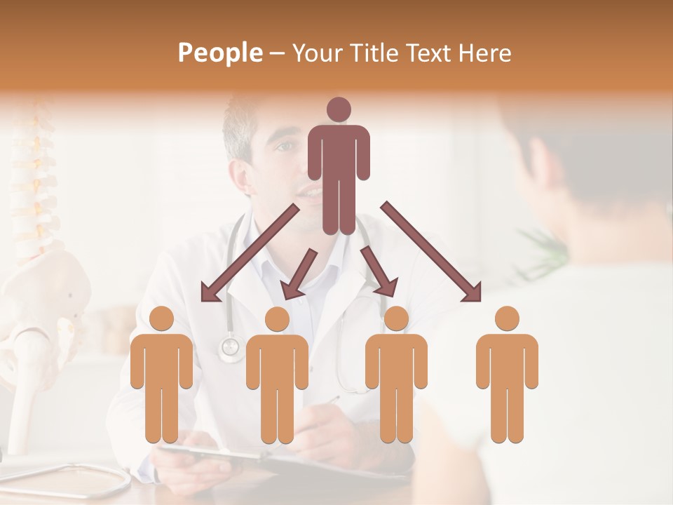 Stethoscope Young Men Lab PowerPoint Template