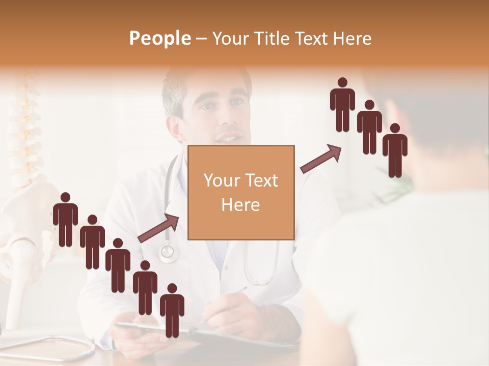 Stethoscope Young Men Lab PowerPoint Template