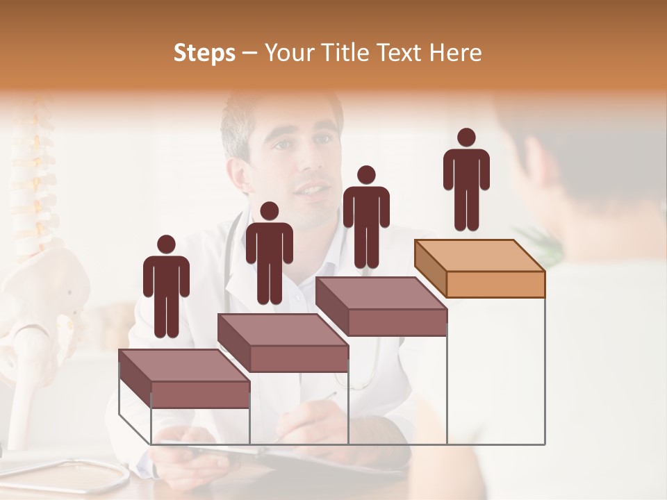 Stethoscope Young Men Lab PowerPoint Template