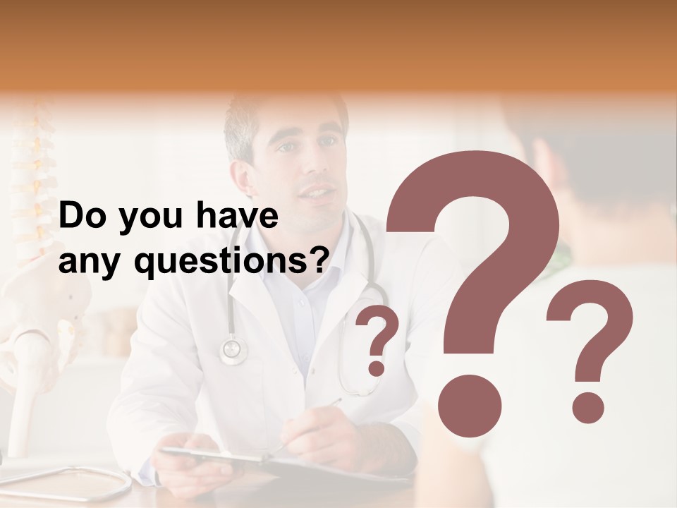 Stethoscope Young Men Lab PowerPoint Template