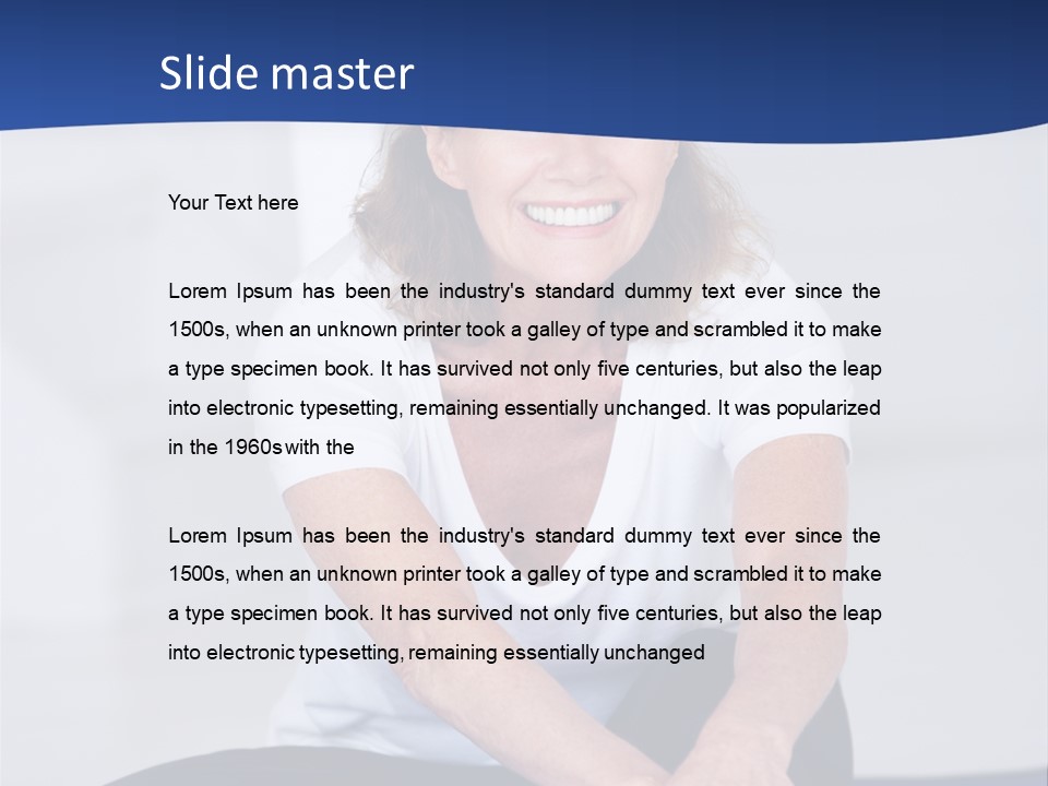 Stretch In Shape At Camera PowerPoint Template