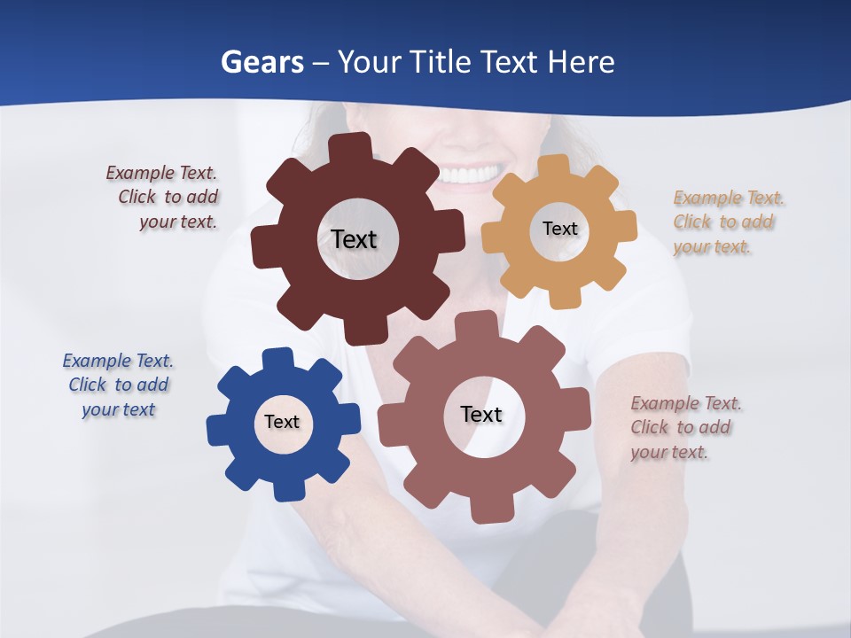 Stretch In Shape At Camera PowerPoint Template