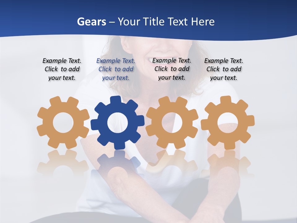 Stretch In Shape At Camera PowerPoint Template