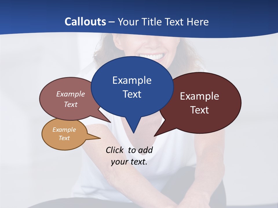 Stretch In Shape At Camera PowerPoint Template