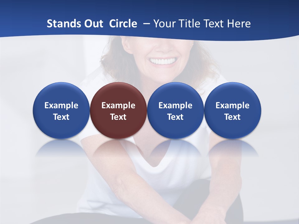 Stretch In Shape At Camera PowerPoint Template