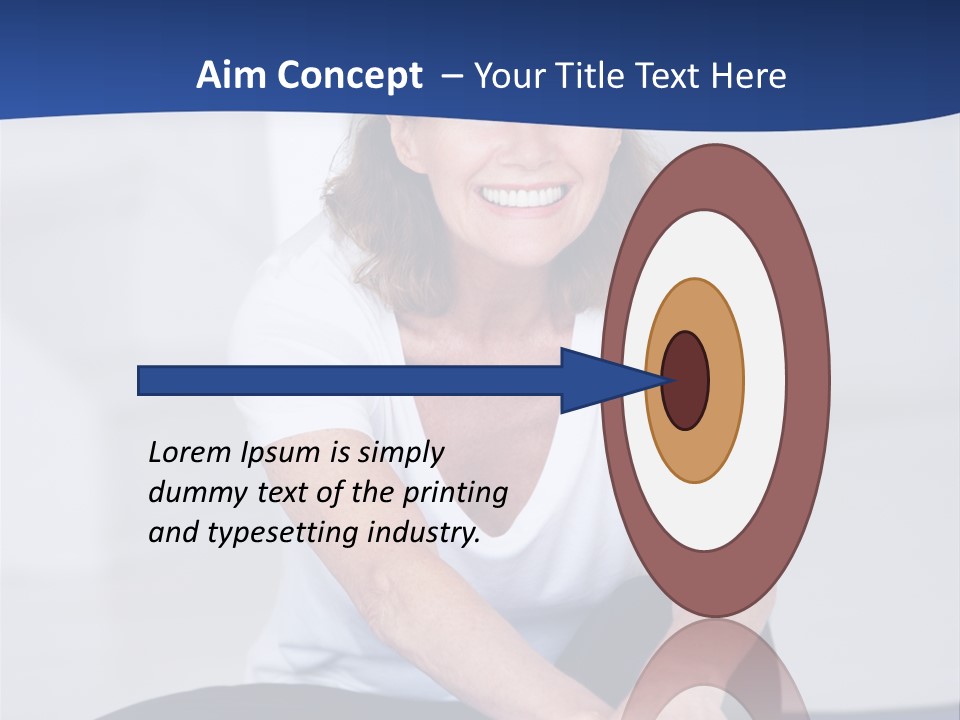 Stretch In Shape At Camera PowerPoint Template