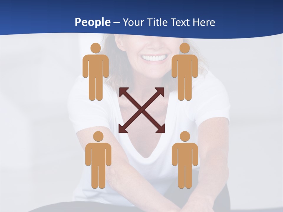 Stretch In Shape At Camera PowerPoint Template