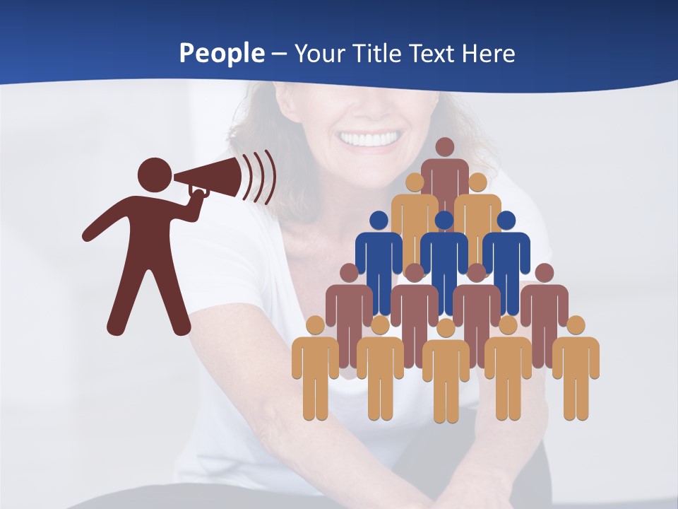 Stretch In Shape At Camera PowerPoint Template