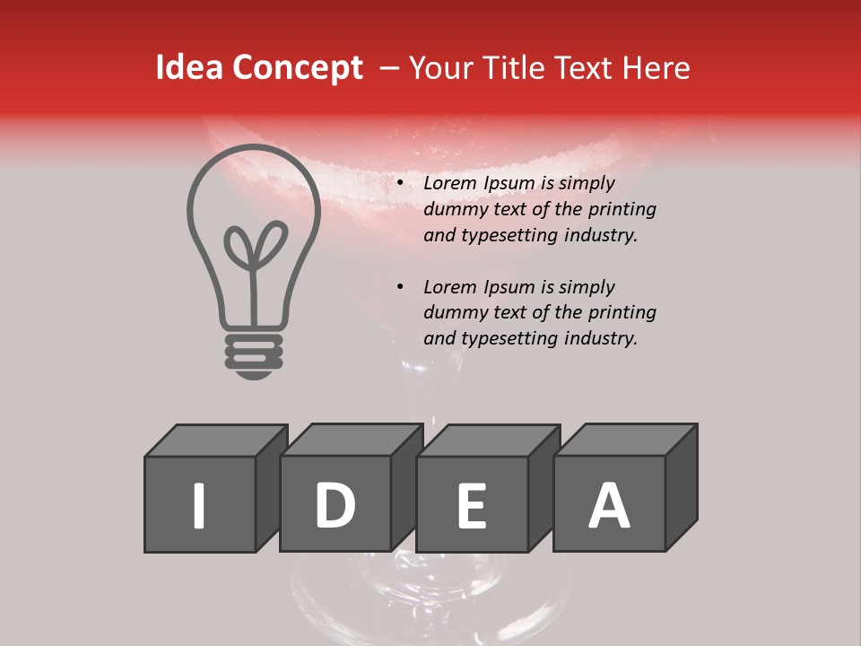 Sweet Green Tequila PowerPoint Template