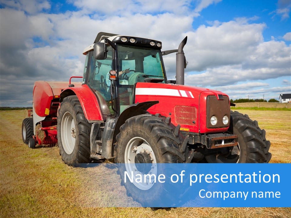 Country Grass Harvest PowerPoint Template