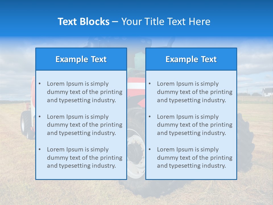 Country Grass Harvest PowerPoint Template
