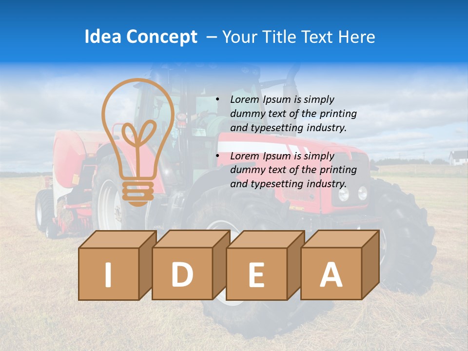 Country Grass Harvest PowerPoint Template