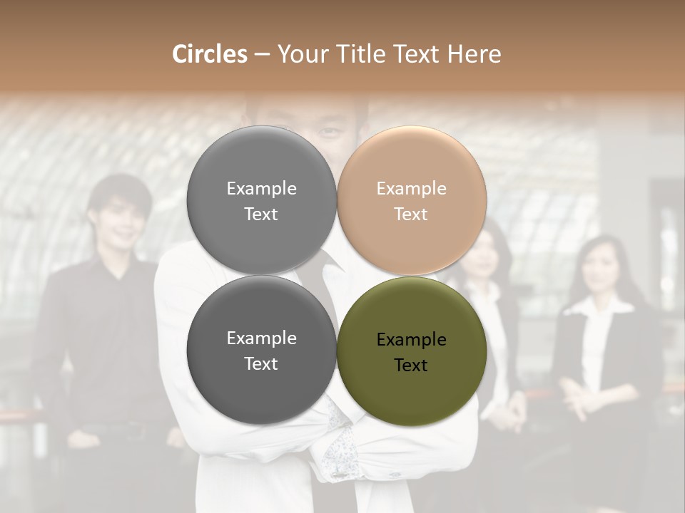 Executive Man Coworkers PowerPoint Template