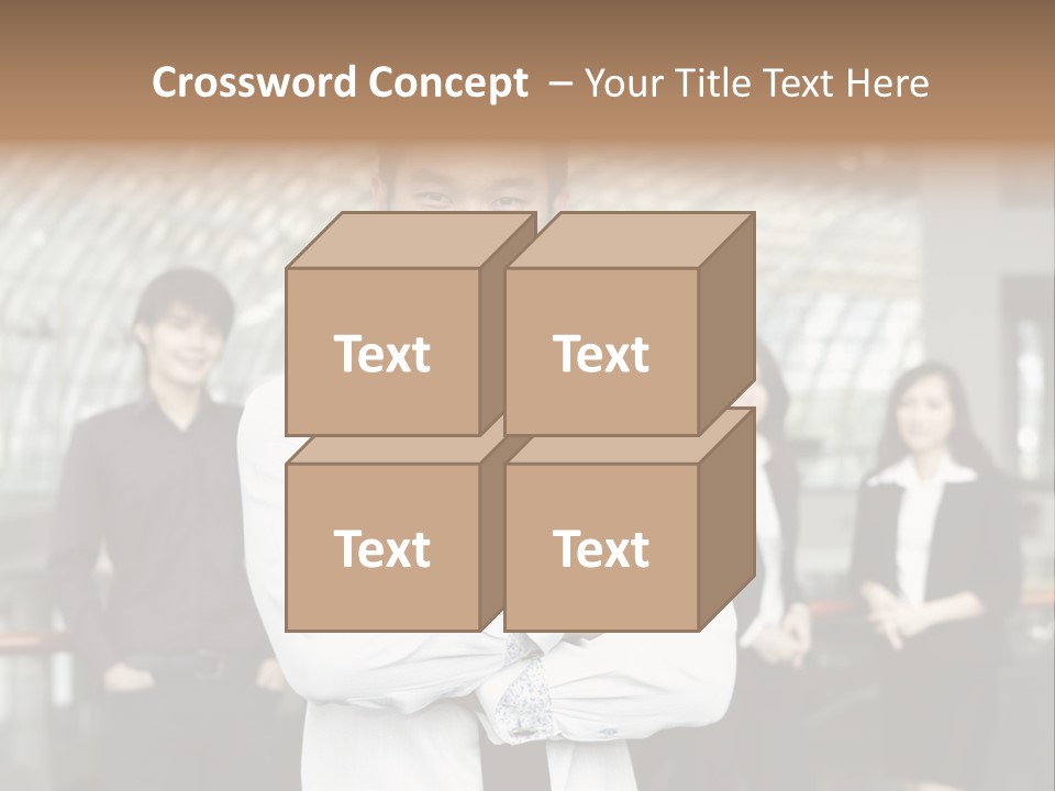 Executive Man Coworkers PowerPoint Template