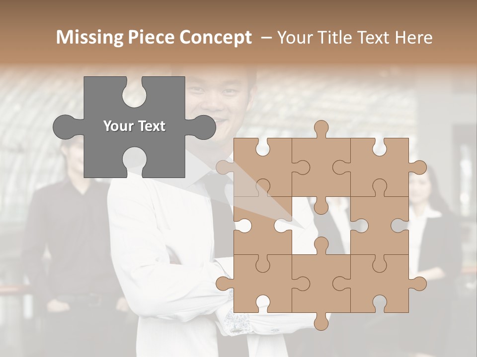 Executive Man Coworkers PowerPoint Template