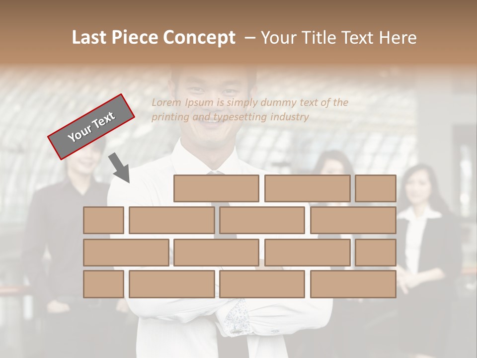 Executive Man Coworkers PowerPoint Template