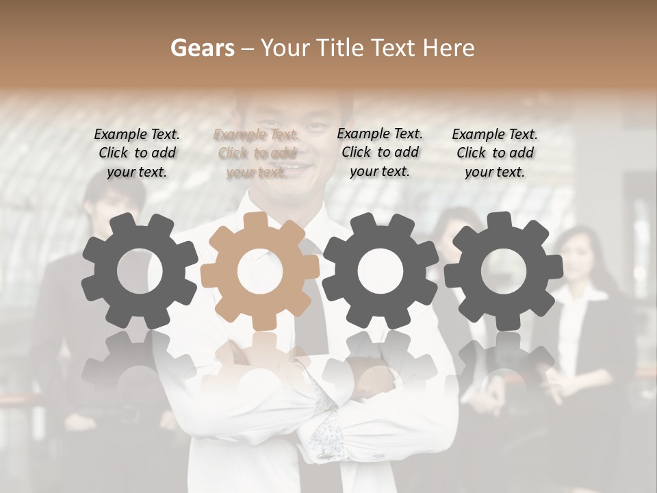 Executive Man Coworkers PowerPoint Template