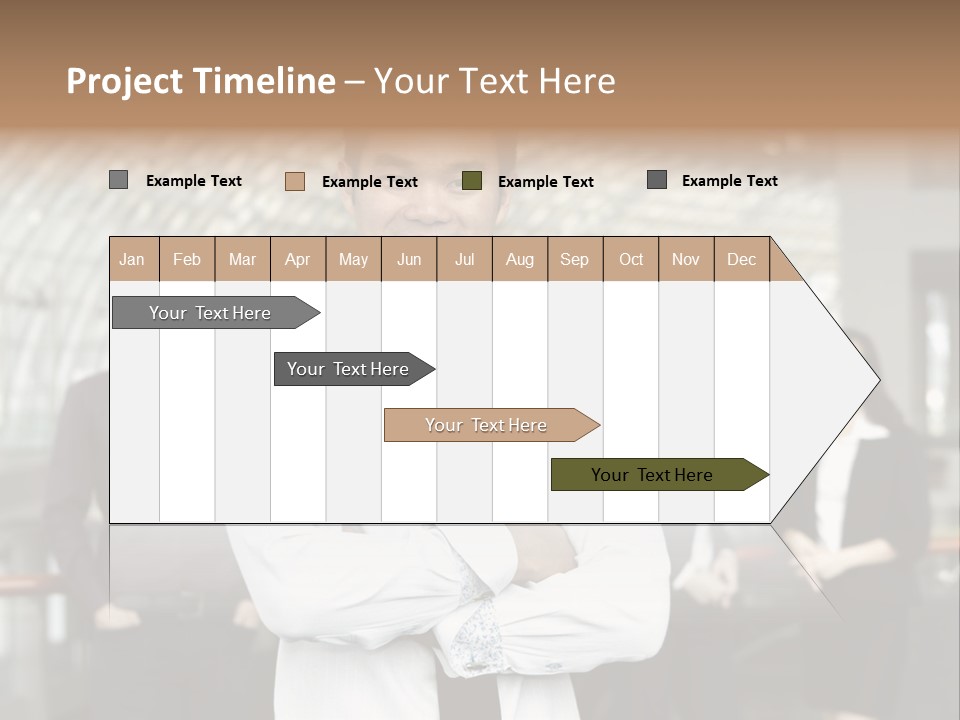 Executive Man Coworkers PowerPoint Template