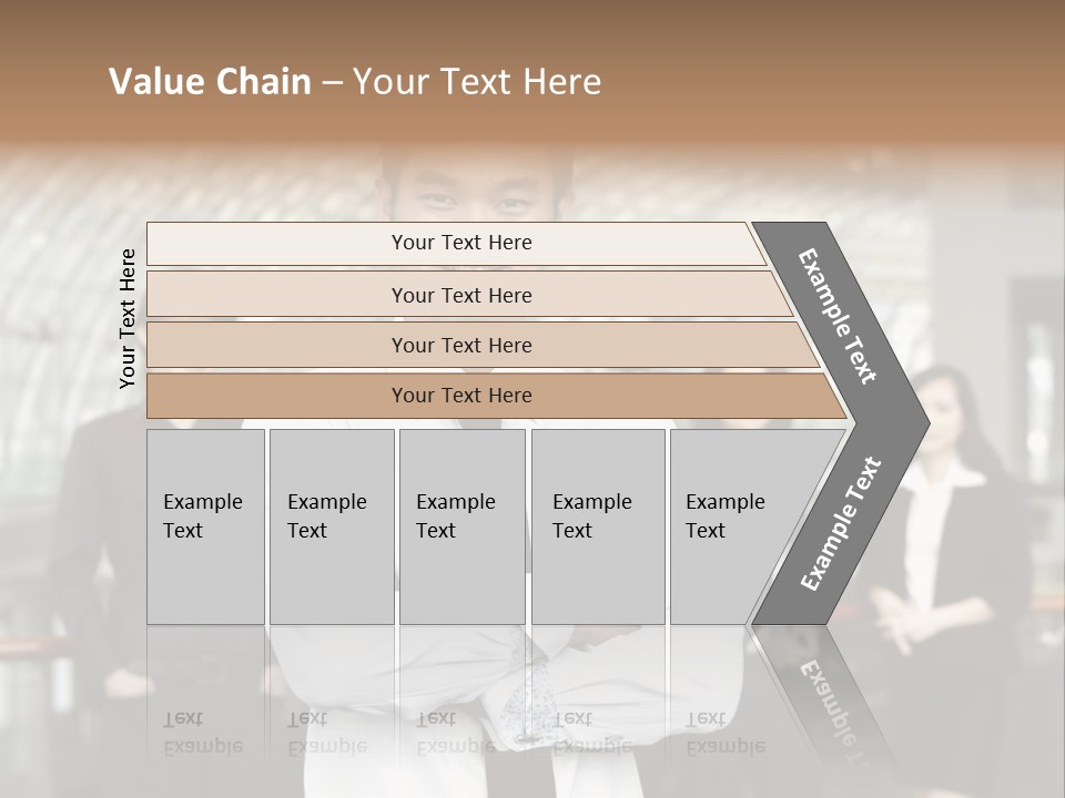 Executive Man Coworkers PowerPoint Template
