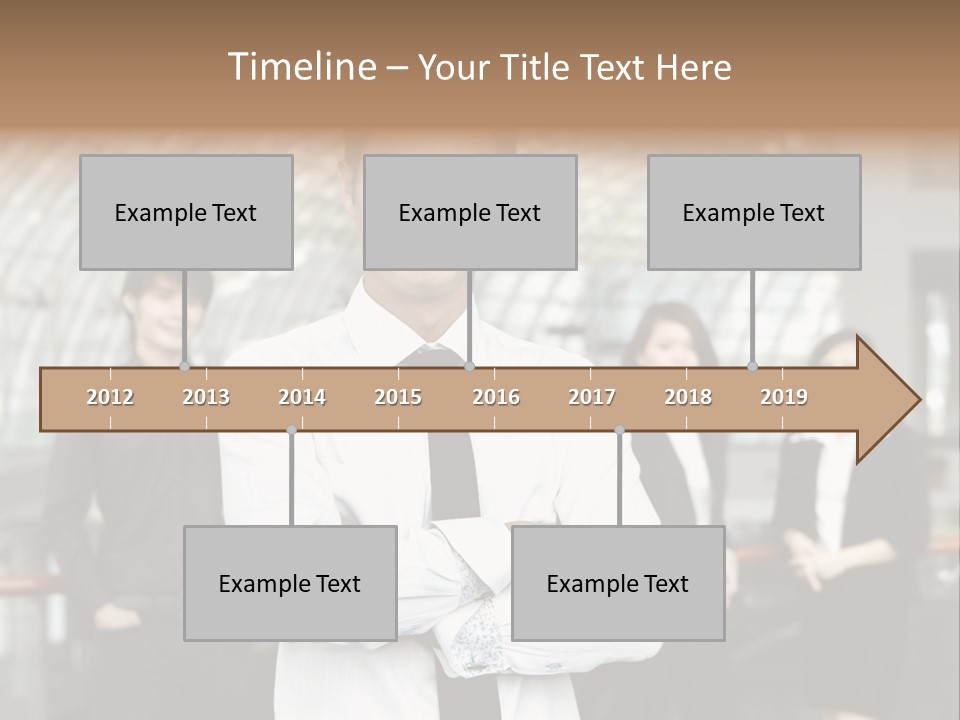 Executive Man Coworkers PowerPoint Template