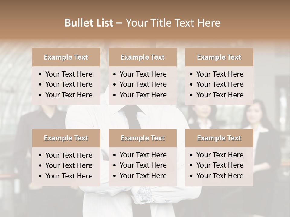 Executive Man Coworkers PowerPoint Template