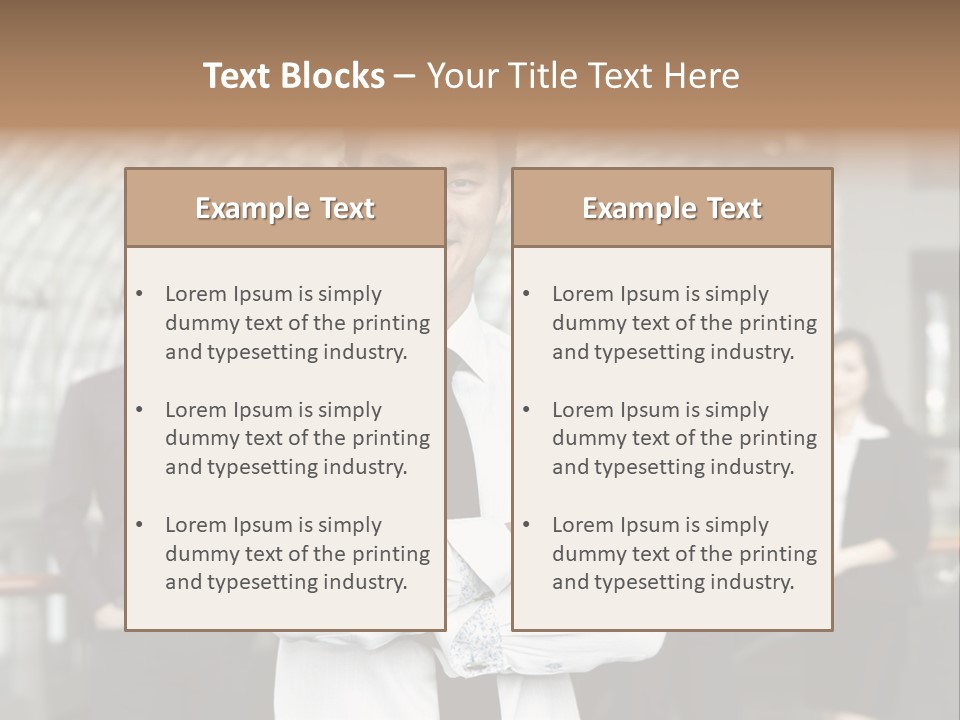 Executive Man Coworkers PowerPoint Template