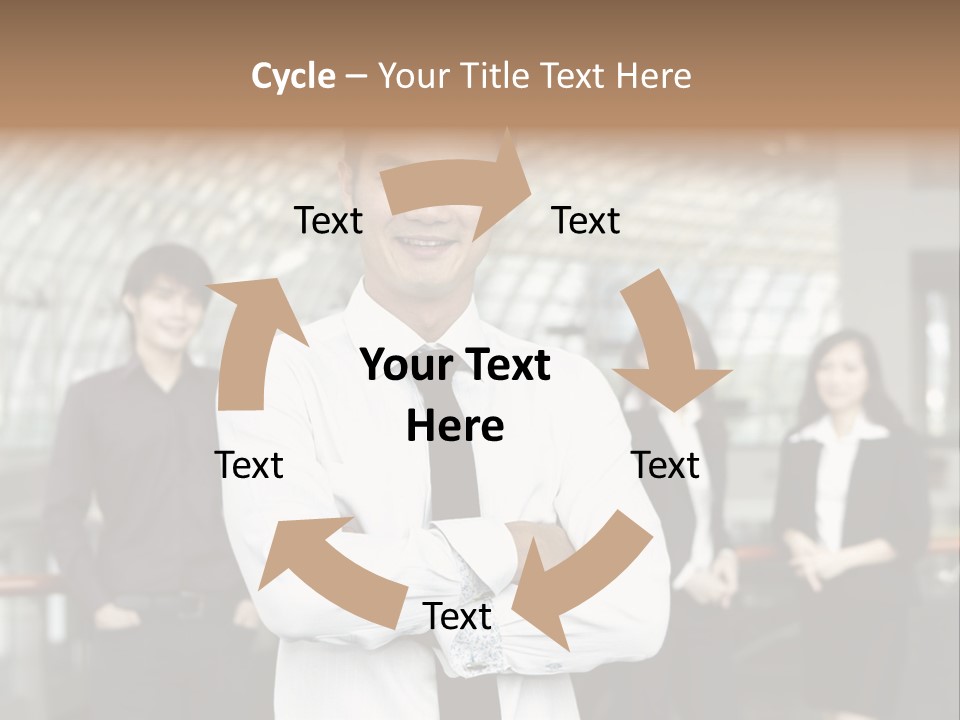 Executive Man Coworkers PowerPoint Template