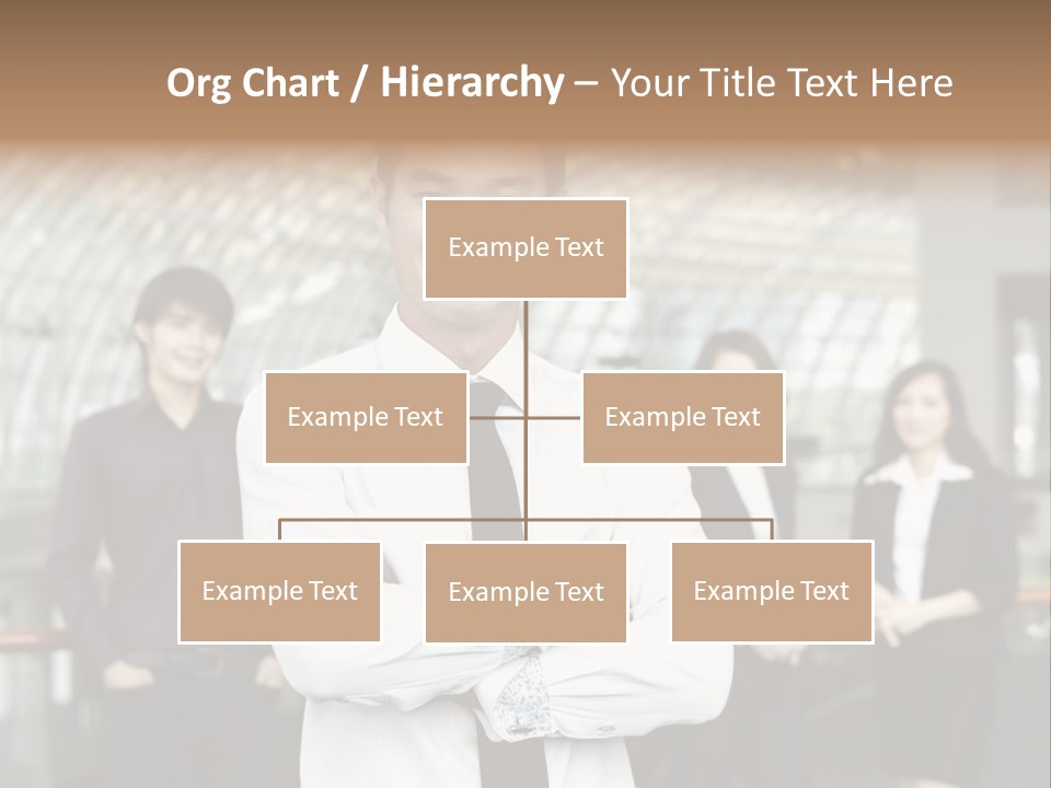 Executive Man Coworkers PowerPoint Template