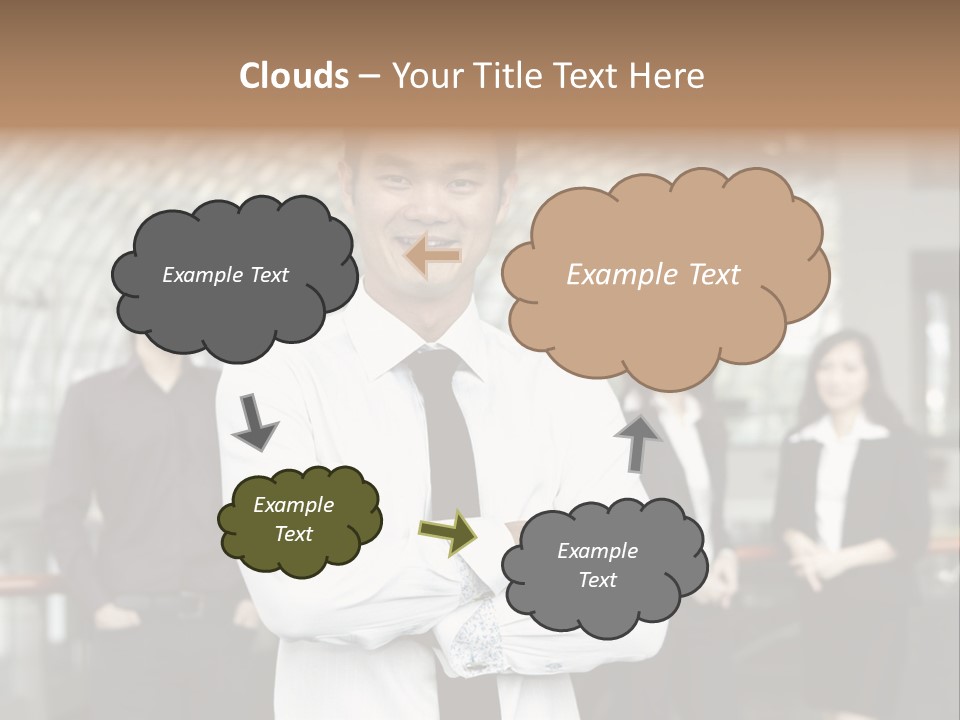 Executive Man Coworkers PowerPoint Template