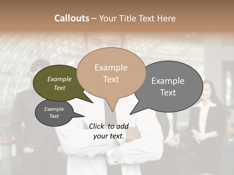 Executive Man Coworkers PowerPoint Template