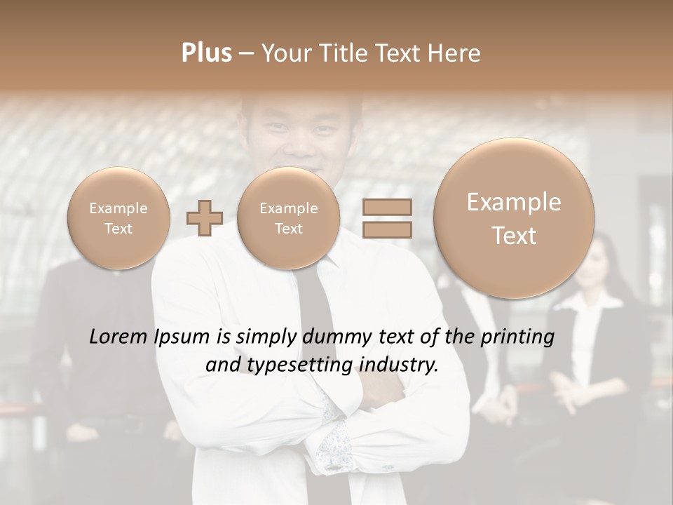 Executive Man Coworkers PowerPoint Template