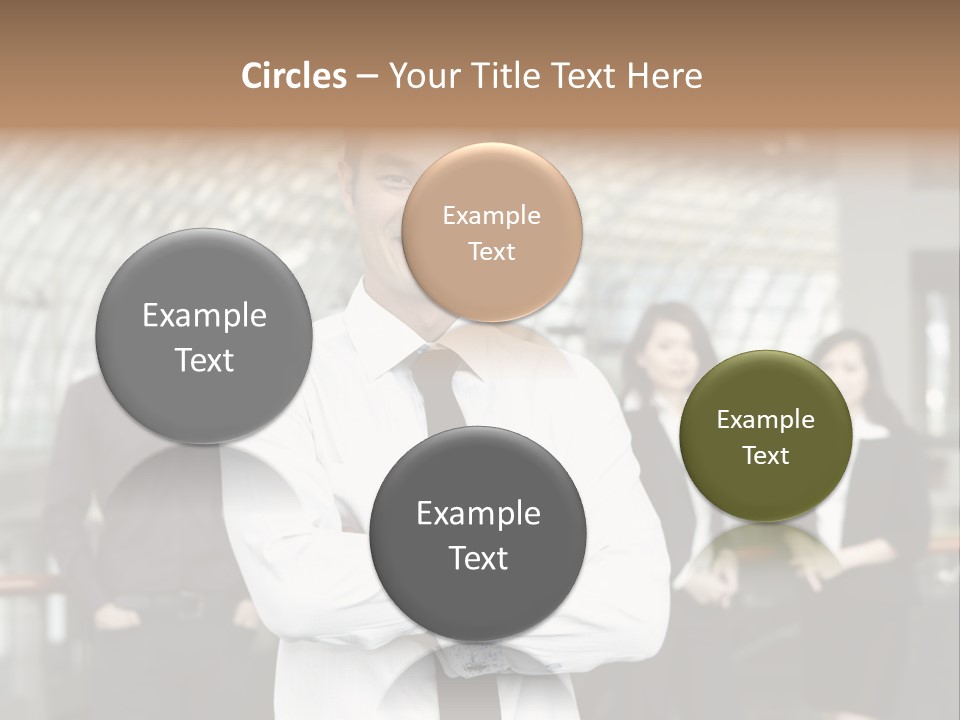 Executive Man Coworkers PowerPoint Template