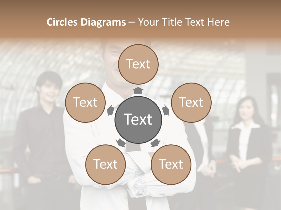 Executive Man Coworkers PowerPoint Template