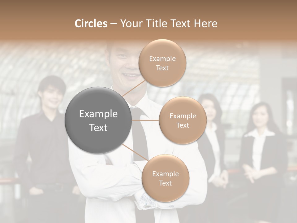 Executive Man Coworkers PowerPoint Template