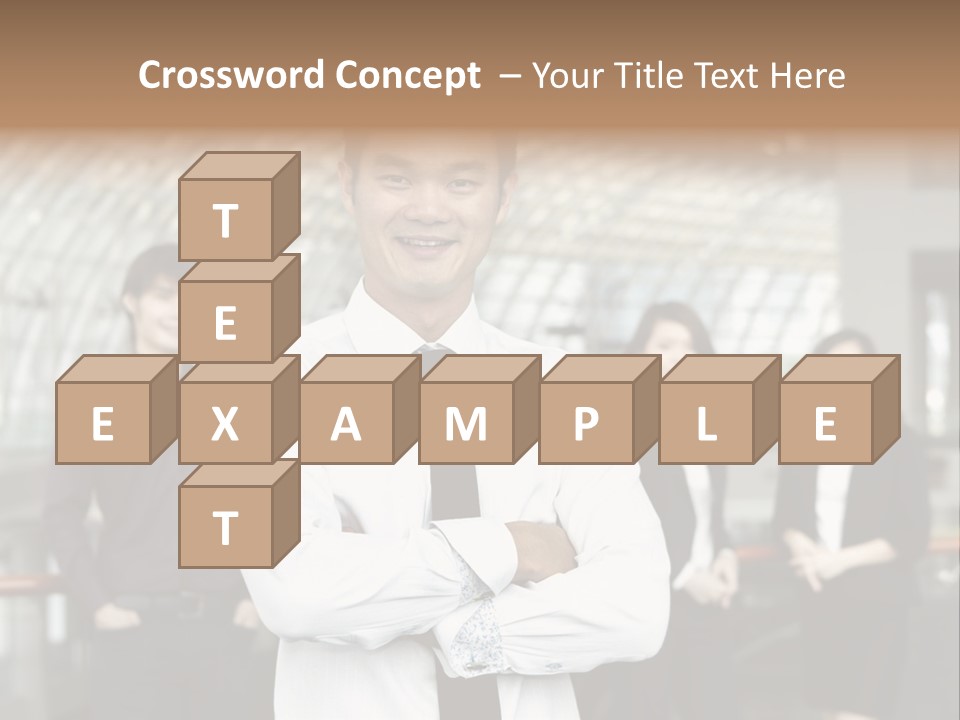 Executive Man Coworkers PowerPoint Template