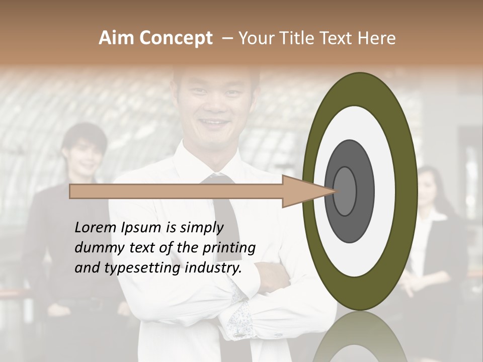 Executive Man Coworkers PowerPoint Template