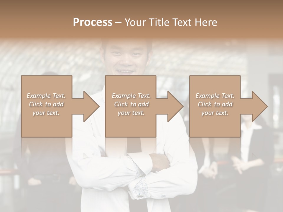Executive Man Coworkers PowerPoint Template