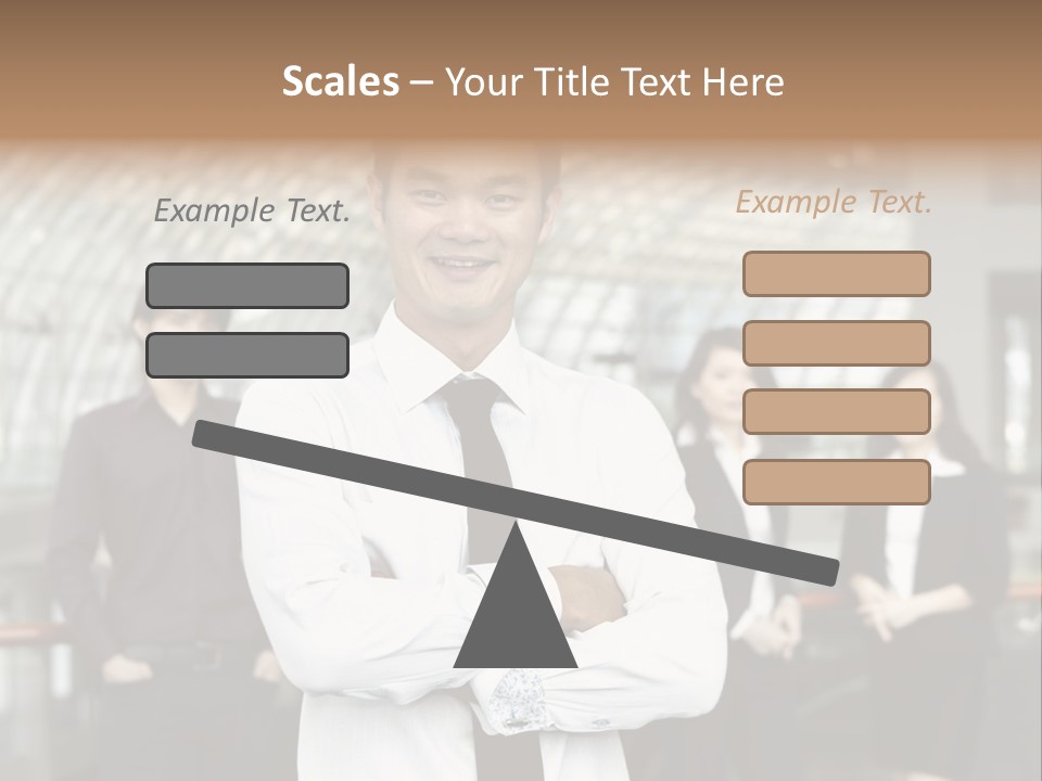 Executive Man Coworkers PowerPoint Template